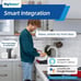 Nyboer Smart Keyless Fingerprint Door Lock with Handle, Keypad Entry, Electronic