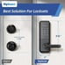 Nyboer Smart Keyless Fingerprint Door Lock with Handle, Keypad Entry, Electronic