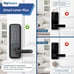 Nyboer Smart Keyless Fingerprint Door Lock with Handle, Keypad Entry, Electronic
