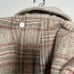 VTG 40s 50s Women Wool Coat Small Tan Longline Hooded Scarf USA Made Lined