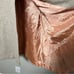 VTG 40s 50s Women Wool Coat Small Tan Longline Hooded Scarf USA Made Lined
