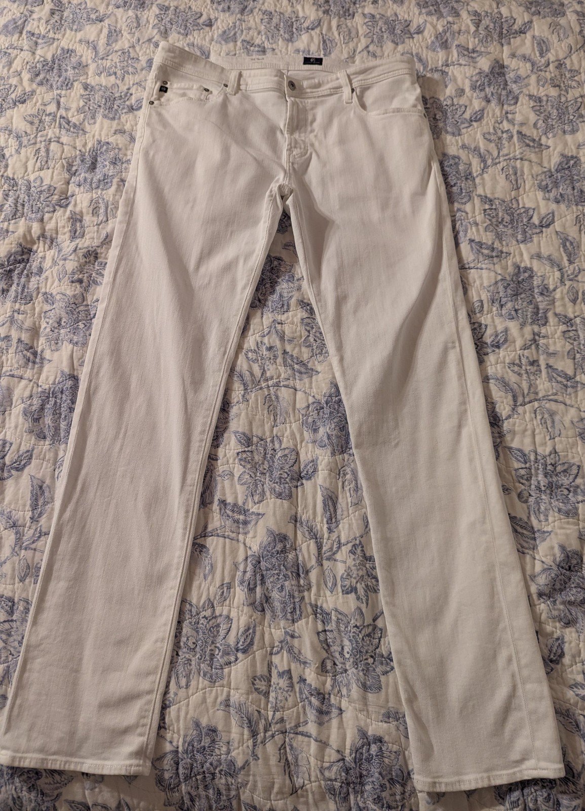AG Jeans Denim Tellis Modern Slim White Men's 38 x 35 Adriano Goldschmied EUC