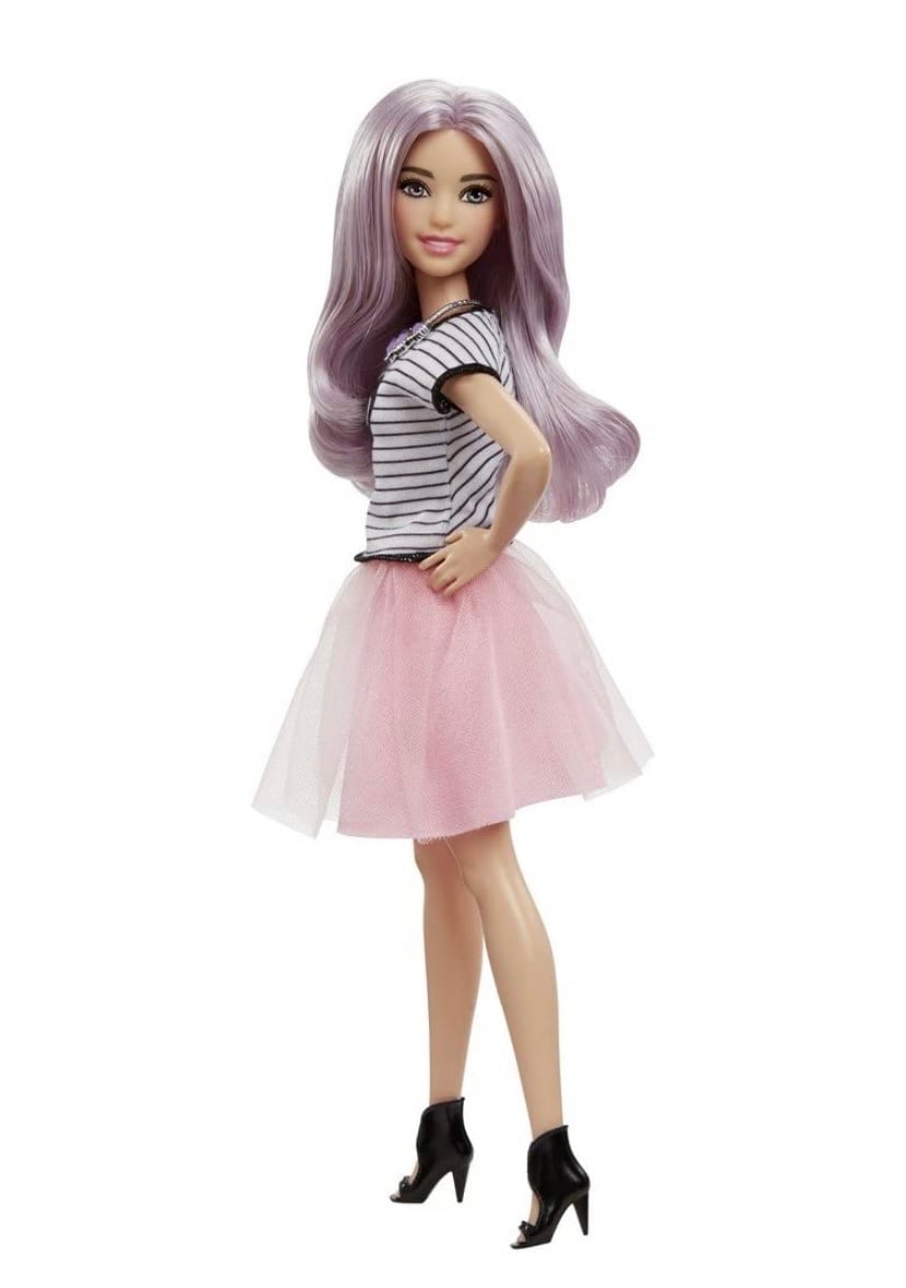NIB-2016 FASHIONISTAS BARBIE DOLL #54 PETITE TUTU COOL SMILEY/PIZZAZZ FACE MOLD
