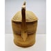 Vintage Chinese Wedding Basket 2 Tier Woven Wicker Rattan Bamboo Cane 17x12