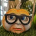 Halloween Pumpkin Heads with Glasses (set)