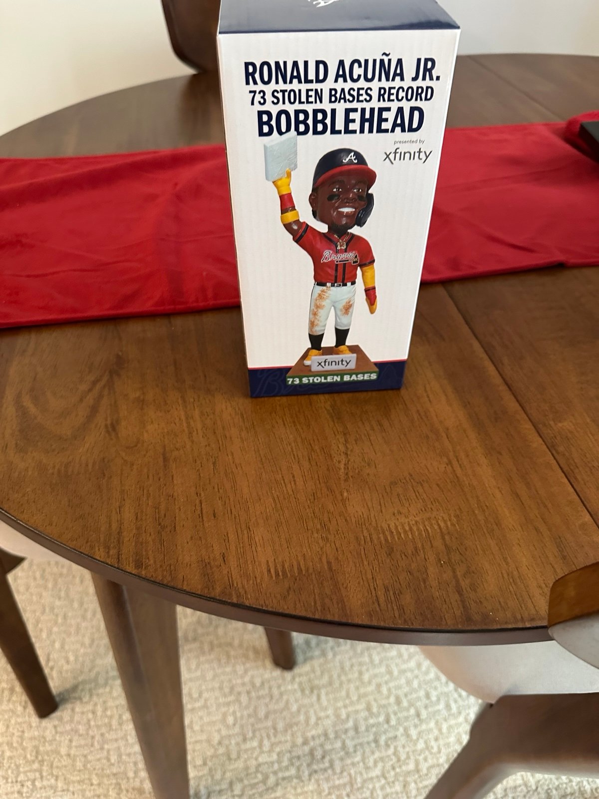 Ronald Acuna Jr 73 Stolen Bases Bobblehead