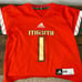 Adidas Jersey Top Youth Medium Orange Miami Hurricanes #1 Official NCAA Football