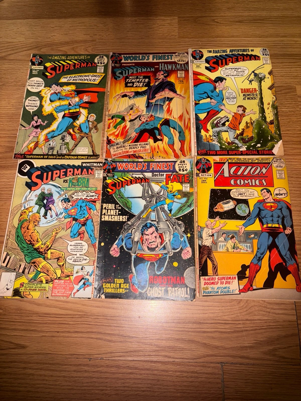 Vintage Superman comics lot