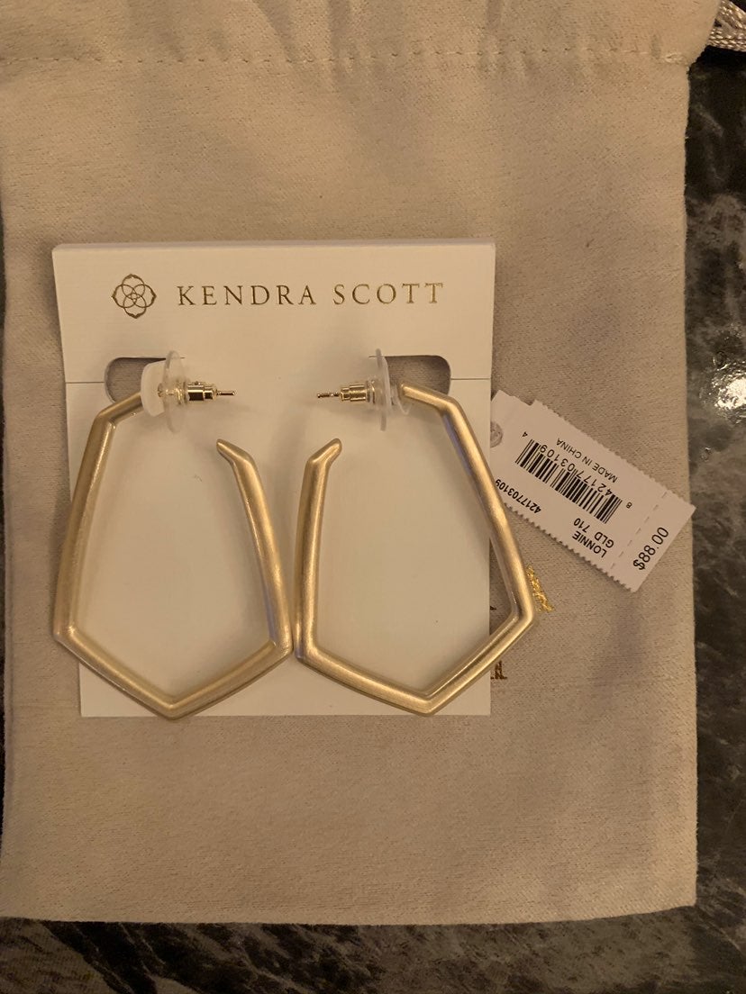 Gold Kendra Scott earrings