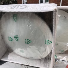 NEW Vintage 1995 Ikea GIR Circle Wall Light - White Tone (2)