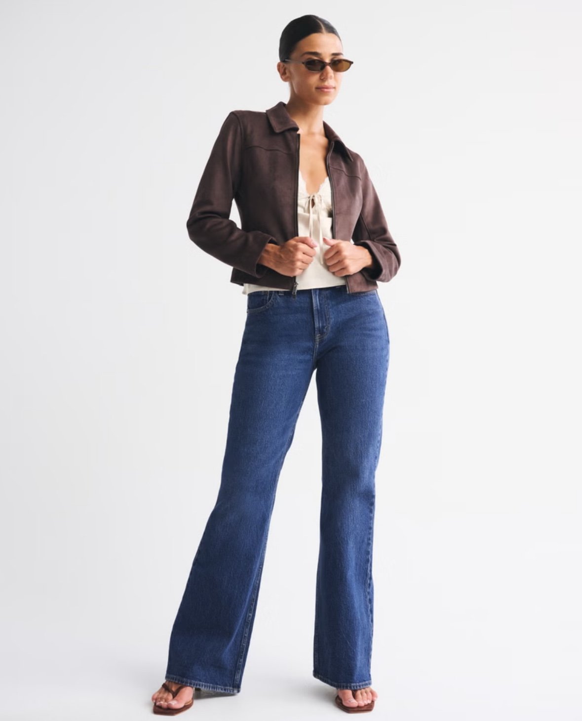 abercrombie the flare ultra high rise jeans
