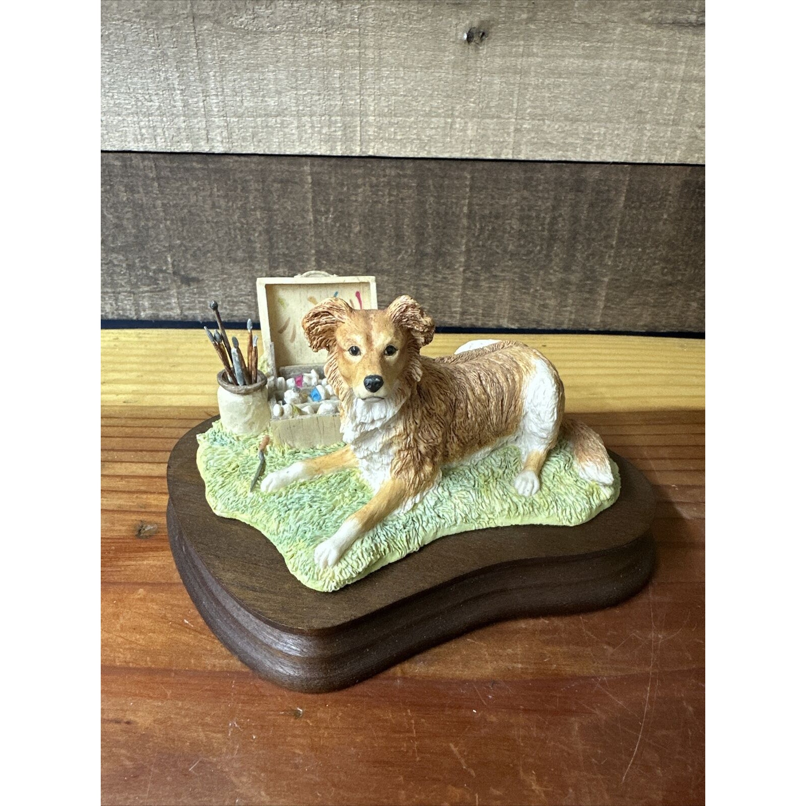 Lowell Davis A Tribute To Hooker Figurine Dog Atrist Paints Schmid
