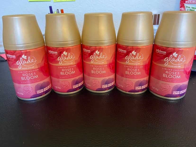 Glade Rose and Bloom Automatic Spray Refill 5 Count