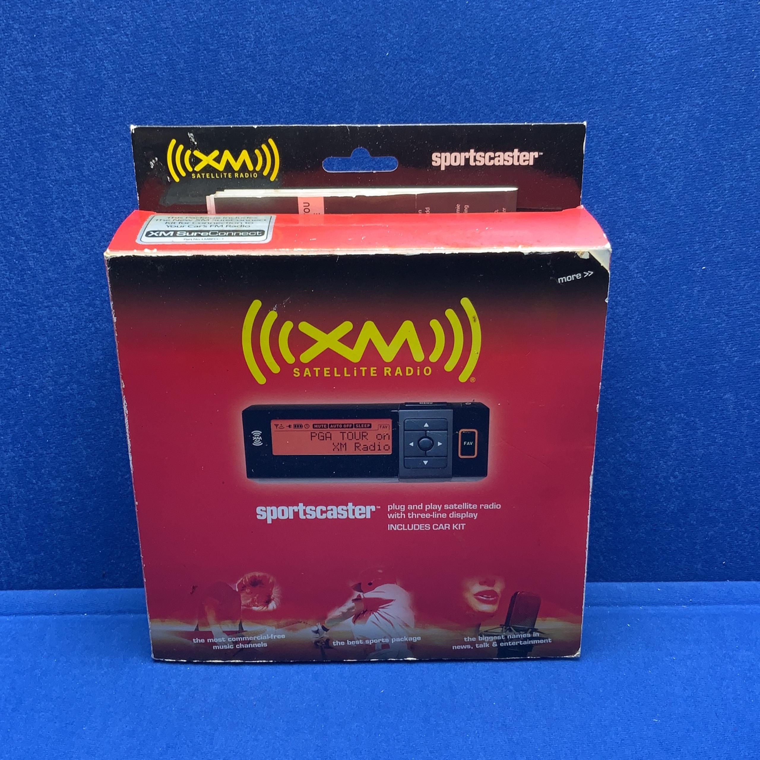 NEW Open Box Sportscaster XM Satellite Radio Receiver W/ Vehicle Kit RVK101A