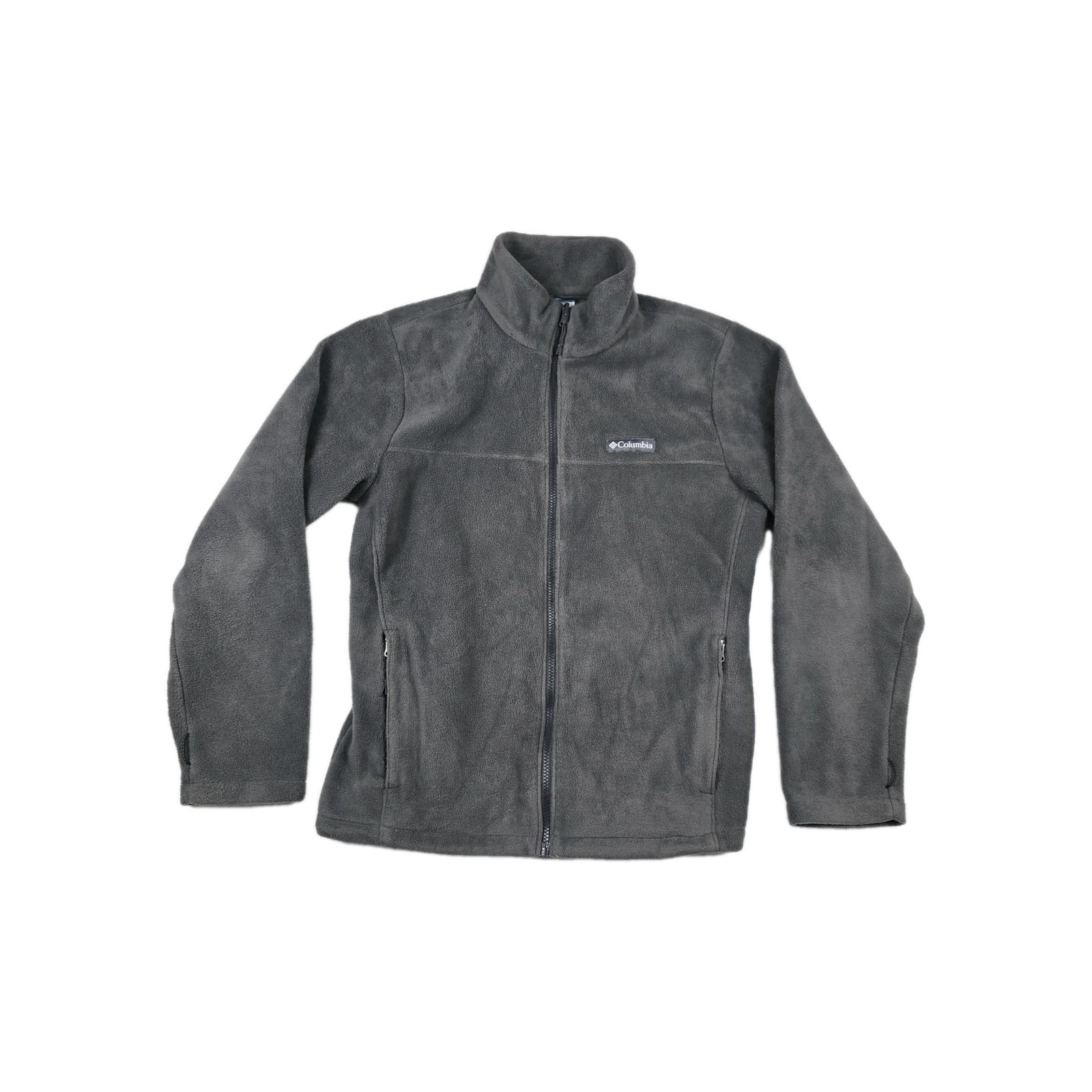 Columbia Interchange Jacket Men's Medium Gray Fleece Full Zip Outdoor Hiking