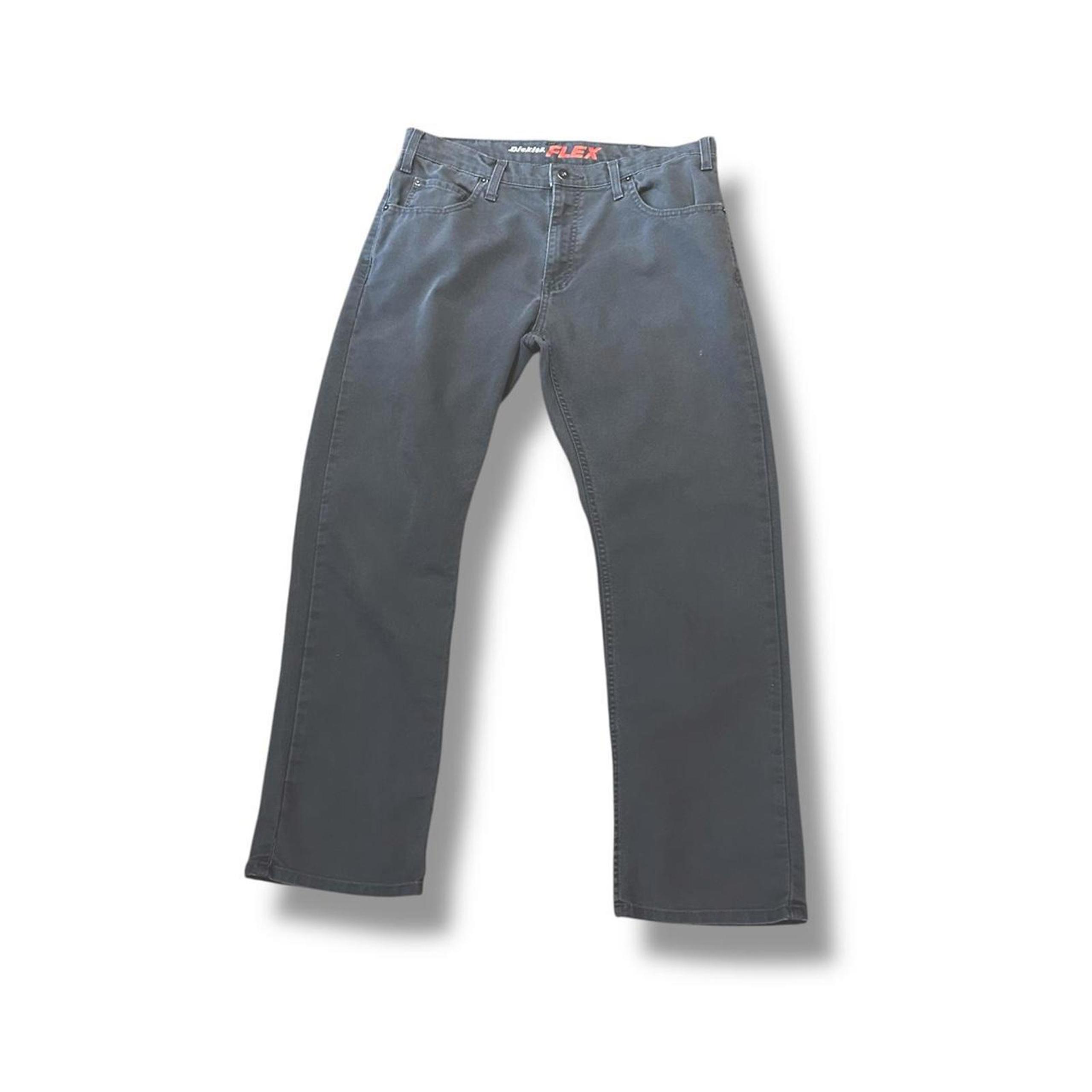 Dickies Men's Grey Straight Leg Pants