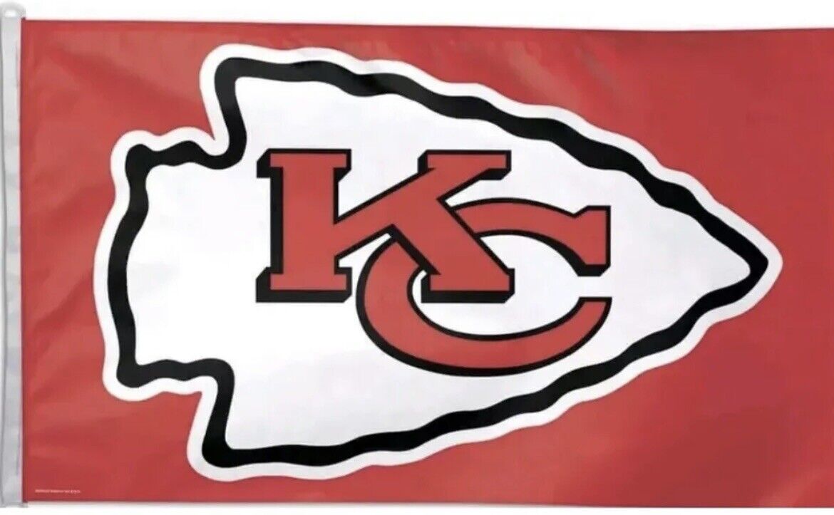 Kansas City Chiefs Extra Large Flag 5 X 8 Foot Double Sided