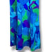 Vintage 60s Hawaii Maxi Dress Sleeveless Blue Green Bold Abstract Print Tropical
