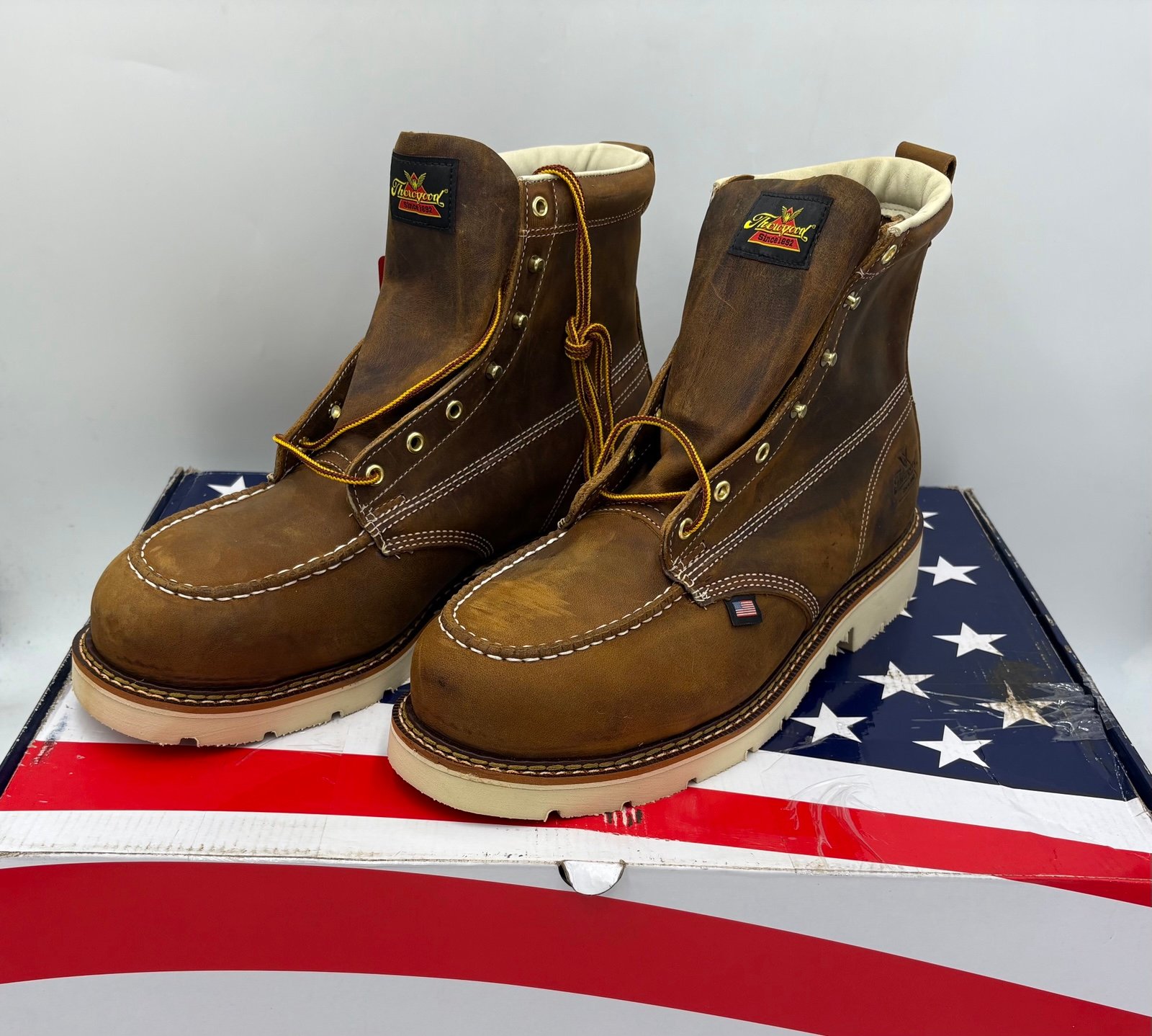 THOROGOOD AMERICAN HERITAGE – 6″ Trail Crazy Horse Safety Toe- 804-4375 Sz 14