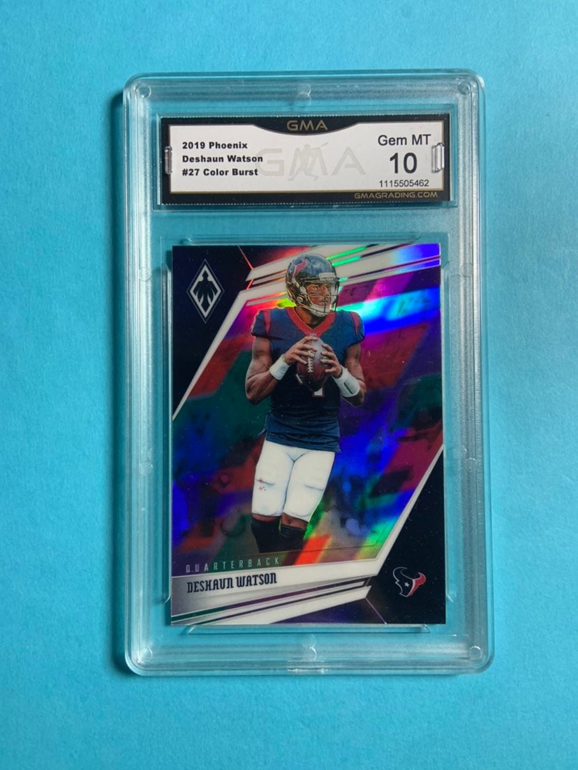2019 panini Phoenix color burst Deshaun Watson gma 10 gem mint Houston Texans