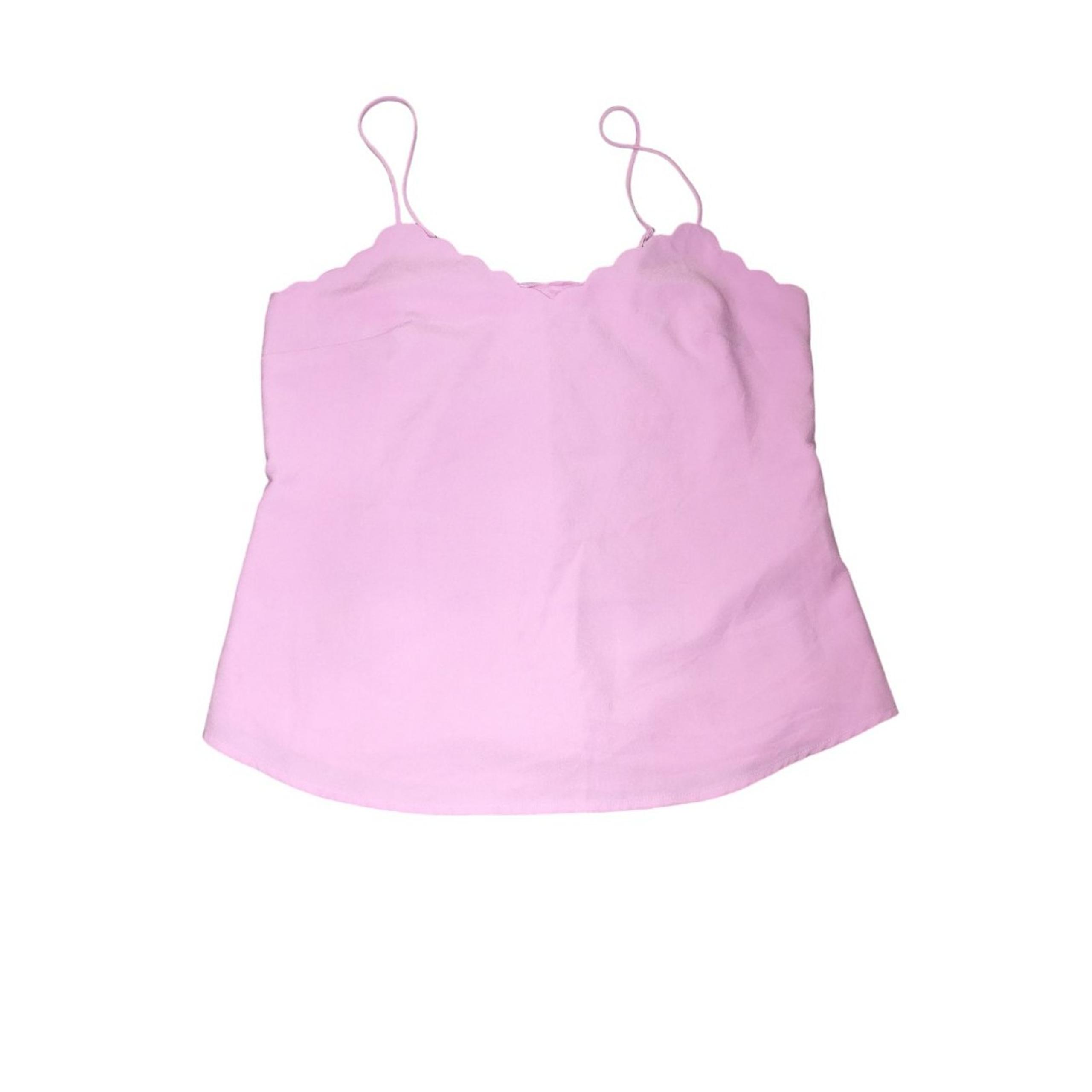 J. Crew Cami Scalloped Neckline Women's 4 Coquette Fairycore Preppy Career