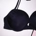Victoria Secret Swim Bikini Top Bombshell Push Up 34C Solid Black Adds 2 Cup Siz