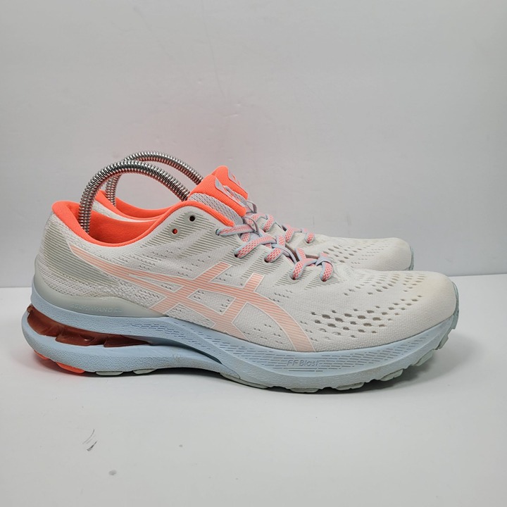 Asics Gel-Kayano 28 Women's White Orange Running Shoes 1012B257 US Size 10