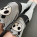 Sweater Leg Warmers Gray Panda Knit Knee Socks Black Covers Animal Print Gothic
