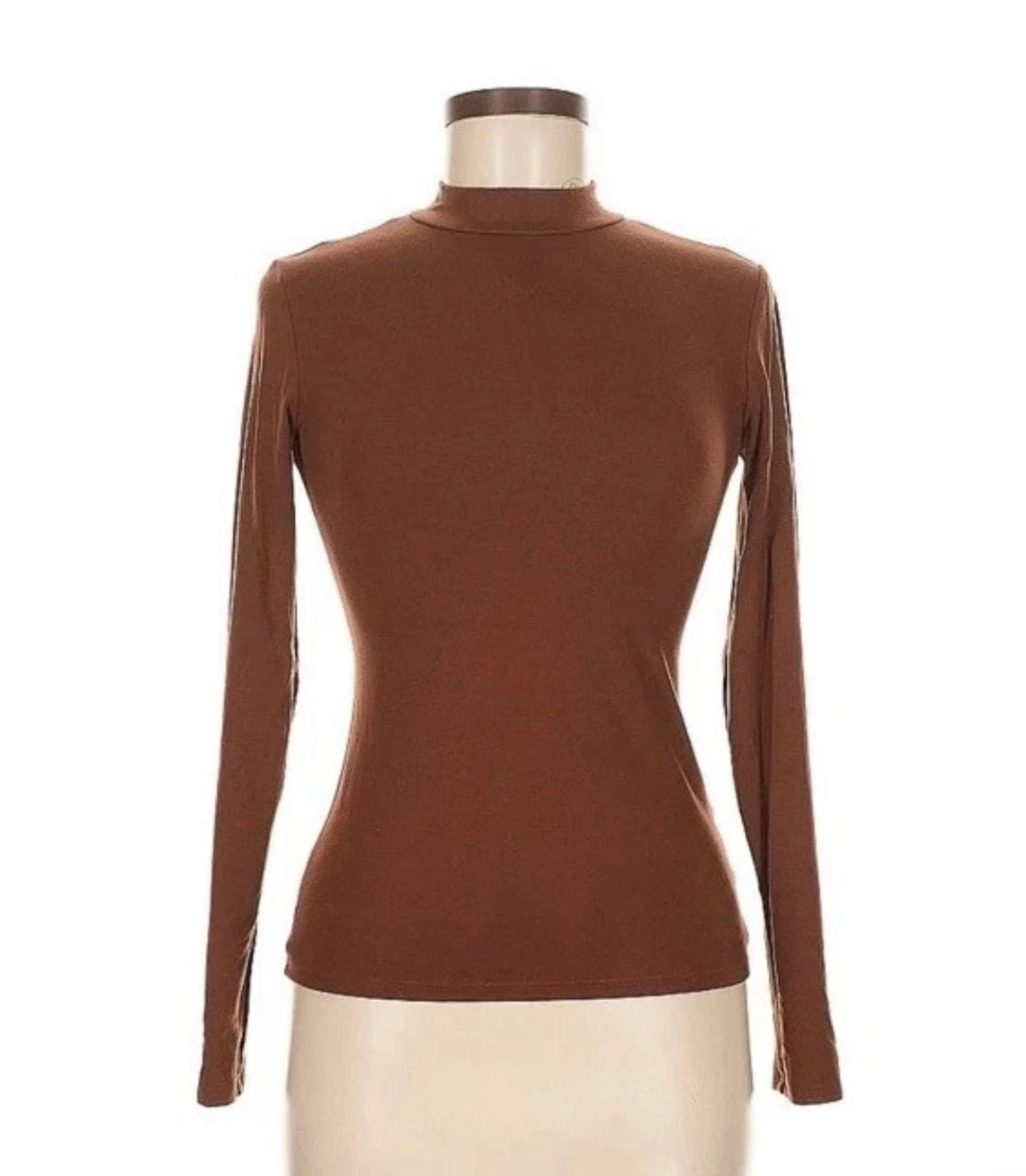 Reformation Luca Top. Size S/M. Turtle Neck, Jasper. Design Team Release