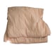PILLOWFORT! SWEET PEACH RUCHED TEXTURE DOWN ALTERNATIVE COMFORTER! SZ FL/QN