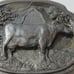 1986 C+J Inc Cow Farm Steer Farmer Barn Rare Vintage Belt Buckle Made In USA