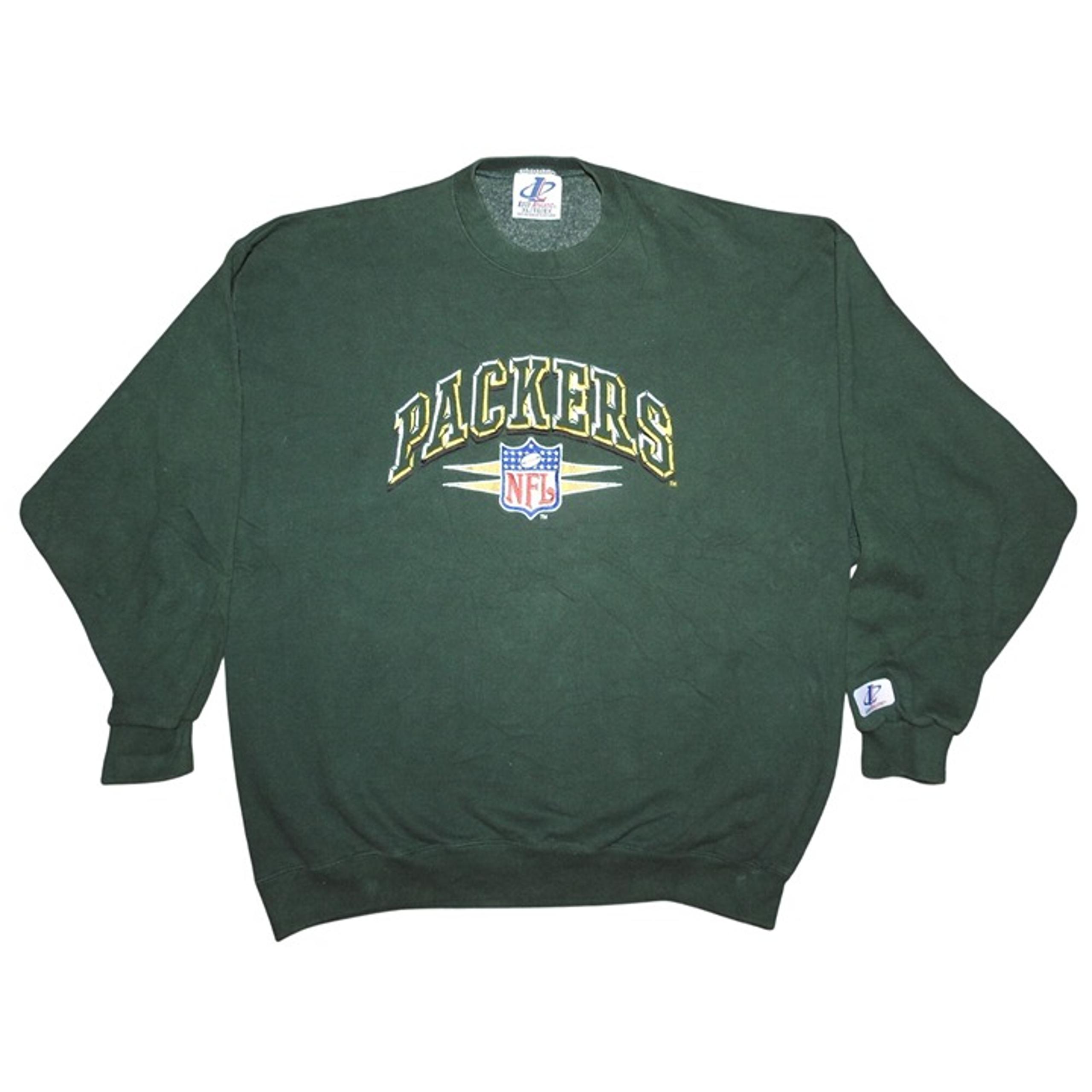 Vintage 90s Green Bay Packers Logo Athletic SPIKE Crew Neck Pullover Sweatshirt