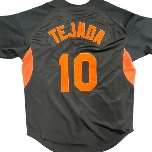 Y2K Nike Baltimore Orioles Miguel Tejada Size Medium Button Up