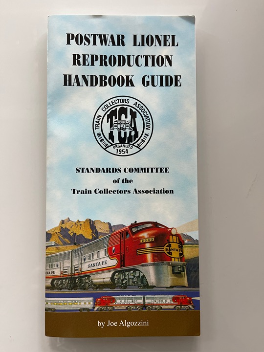 Postwar Lionel Reproduction Handbook Guide NEW