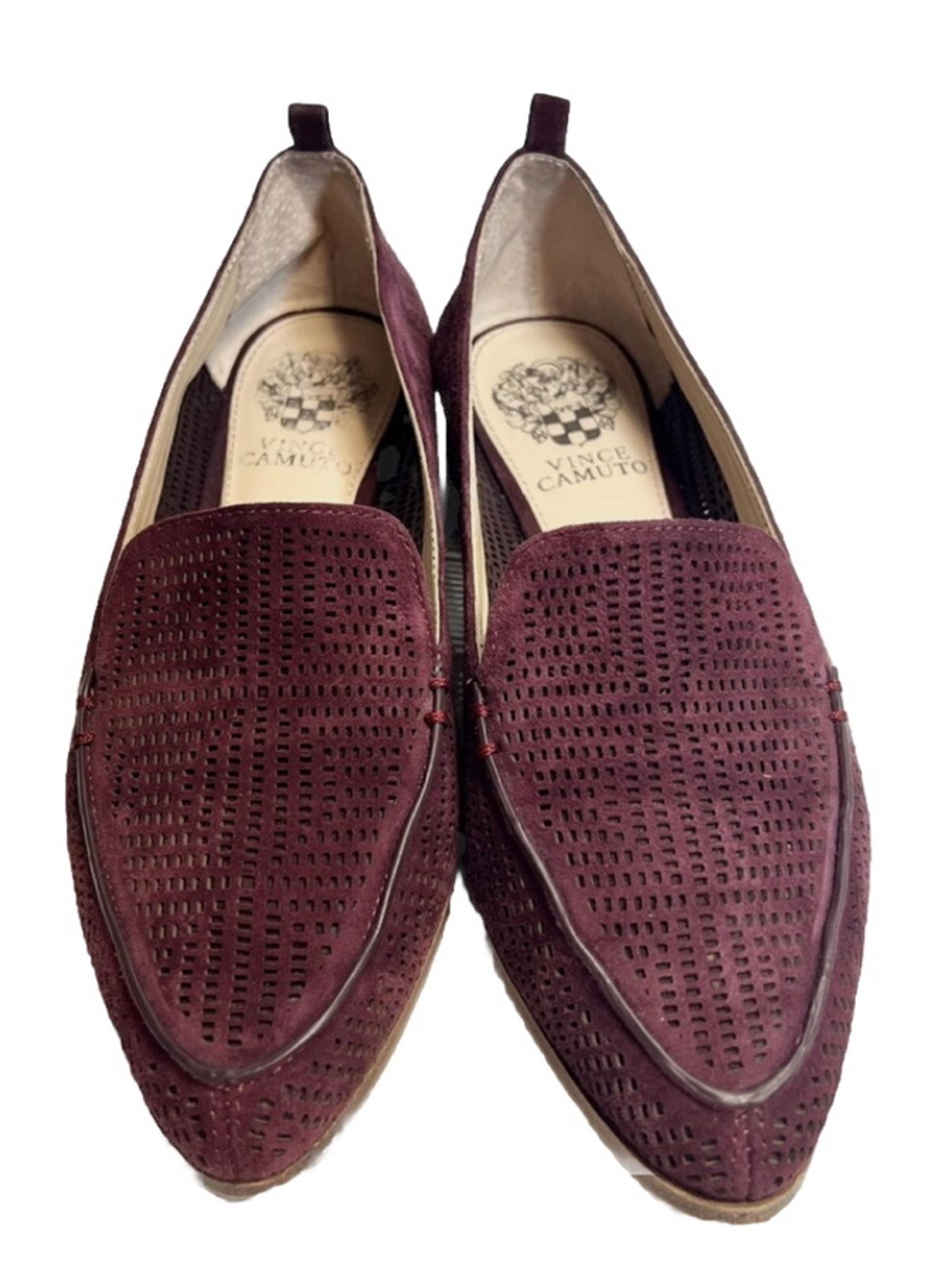 Vince Camuto Women’s Burgundy Kade Cutout Loafers 7.5