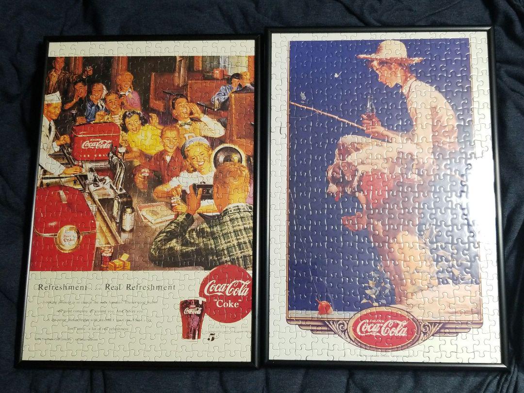 Coca-Cola Poster Art Jigsaw Puzzle with Panel by Norman Rockwell