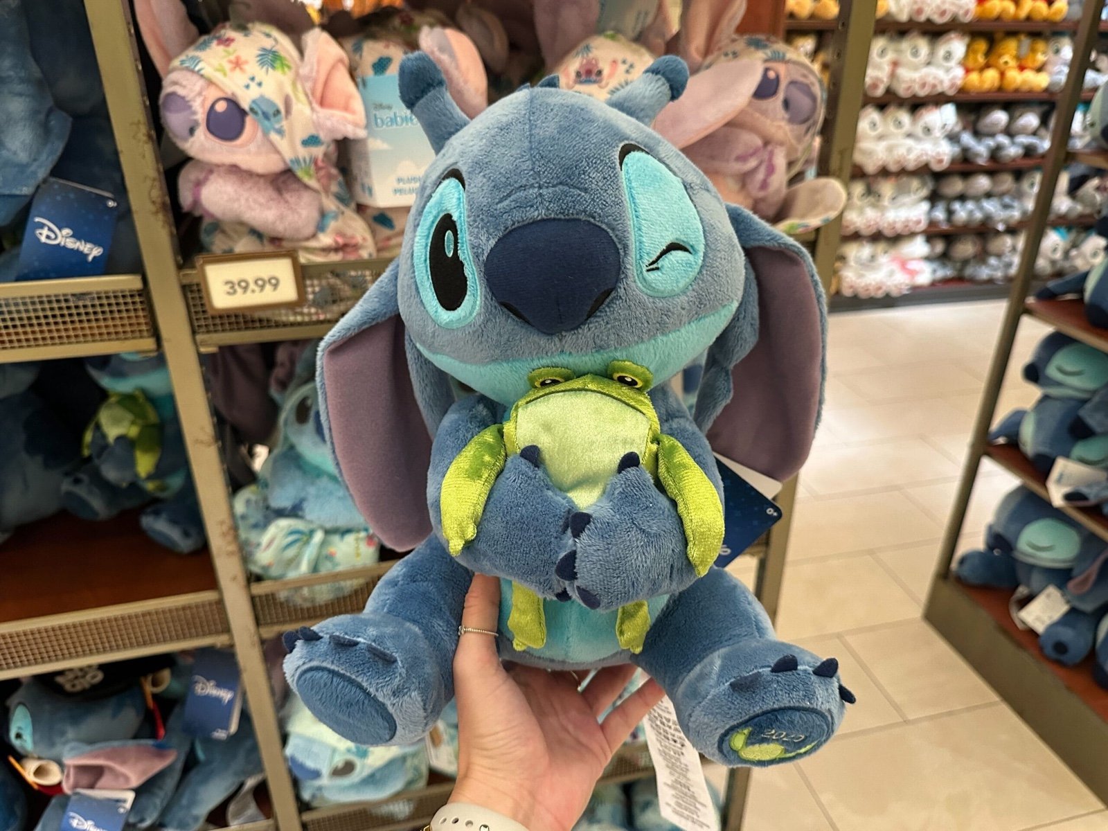 Stitch and Frog 2025 Plushie WDW