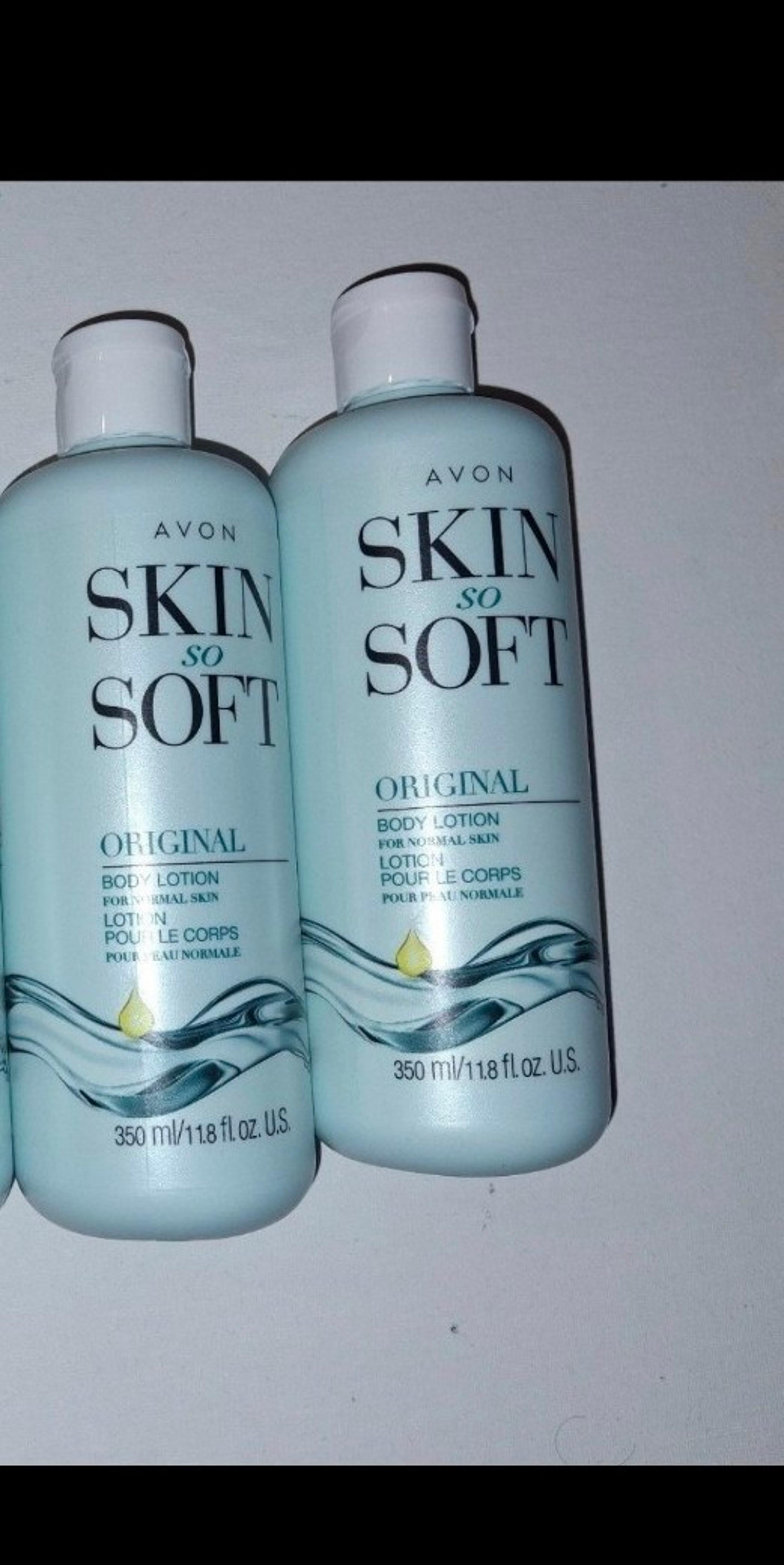 Lot of 2 Avon Skin so soft  Original Body Lotions new 11.8 fl oz
