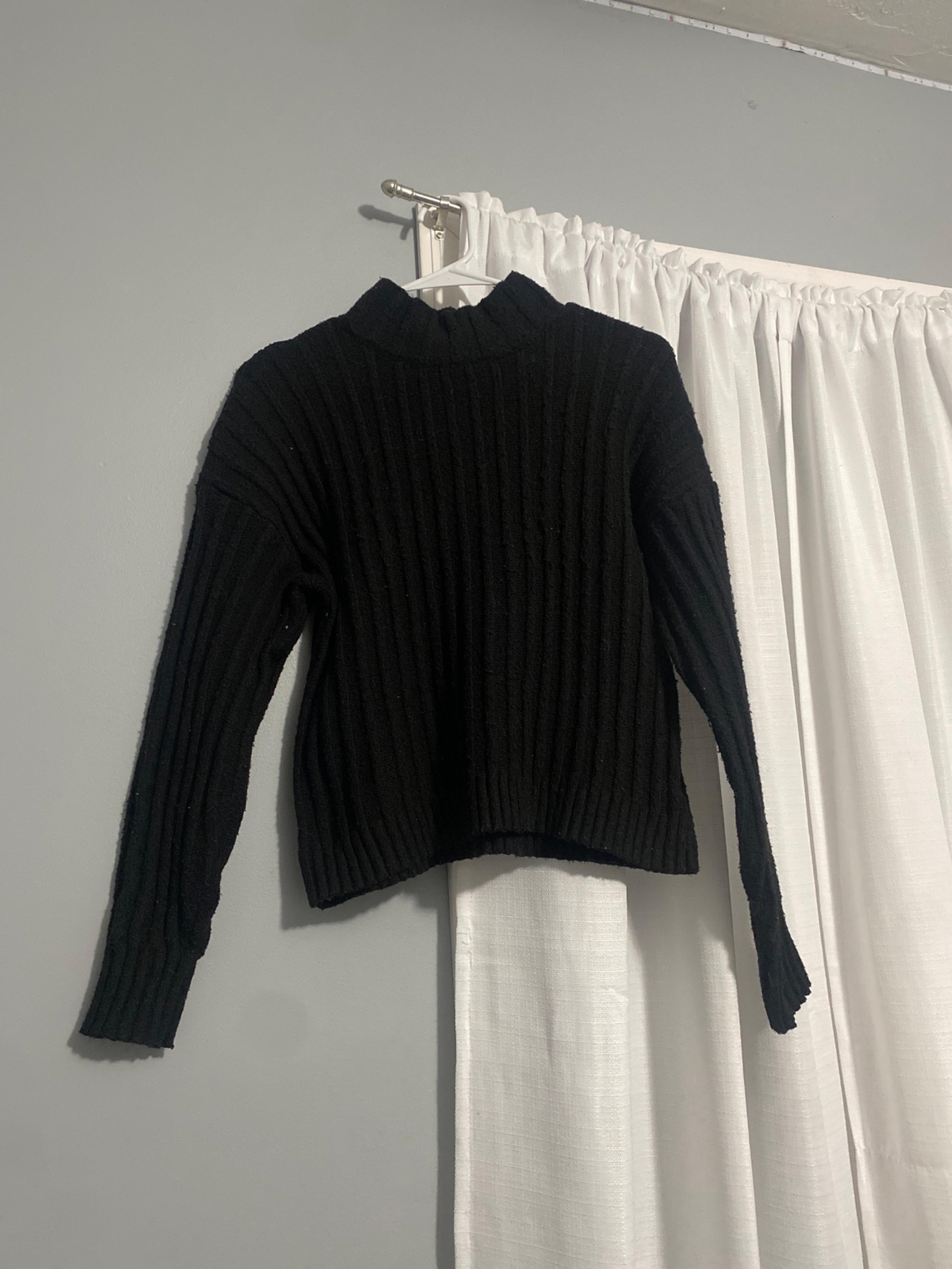 Black long sleeve turtle neck