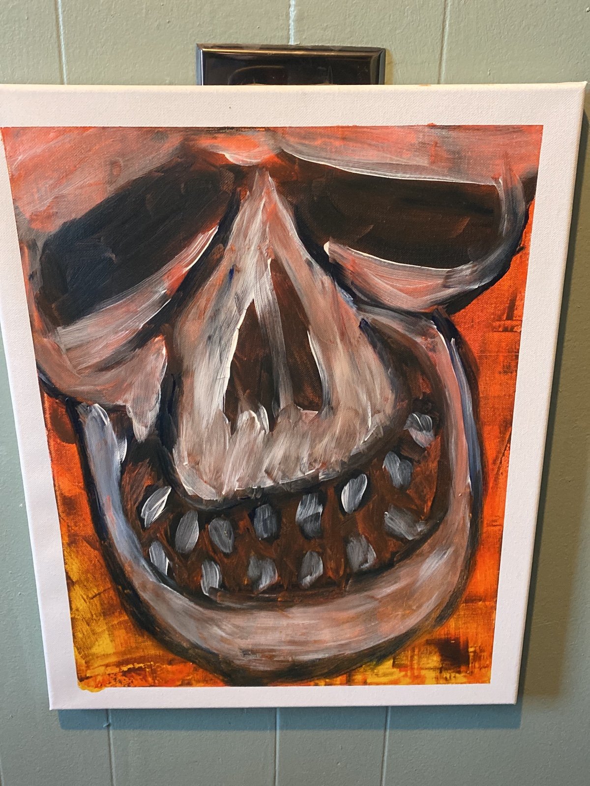 Original oil PaintingSkull