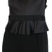 Marchesa Notte One Shoulder Dress Black Silk Combination Mini Sleeveless Size 0