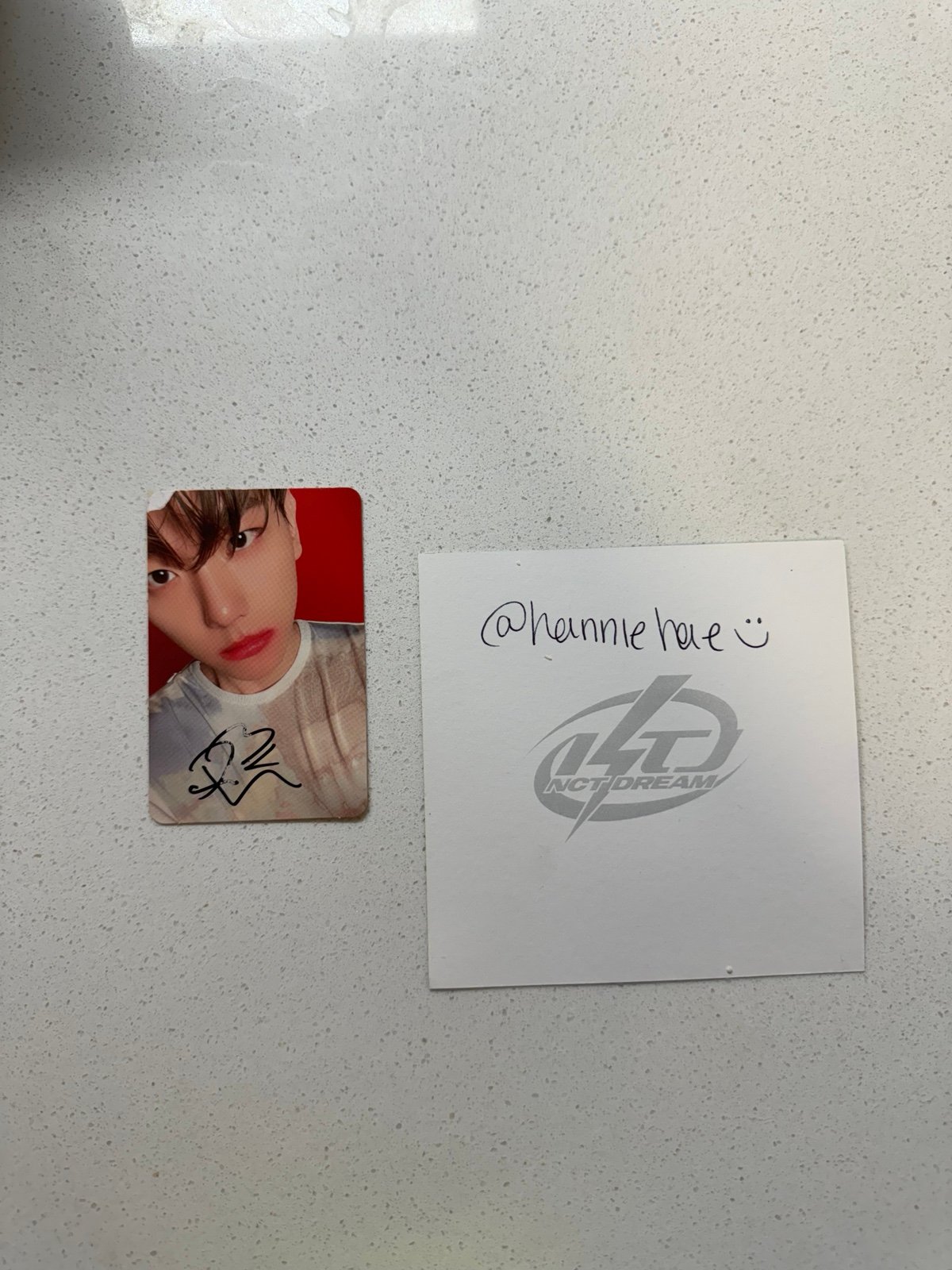 signed baekhyun delight photocard