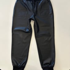 Dex faux leather jogger