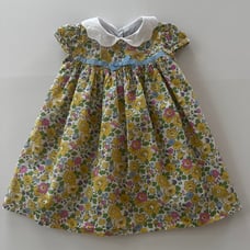 Lily Rose Trotters London 12-18 Months Baby Girl Yellow Floral Dress Spring