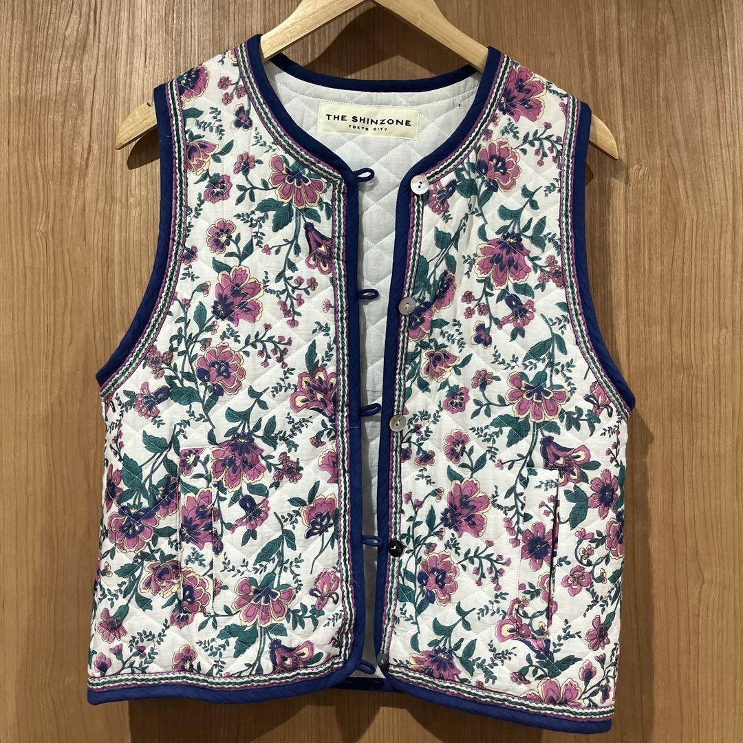 THE SHINZONE Floral Quilted Vest