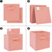 Fabric Storage Bins 6 Pack 11 inch Foldable Storage Cubes with Reinforced Handle