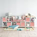 Fabric Storage Bins 6 Pack 11 inch Foldable Storage Cubes with Reinforced Handle