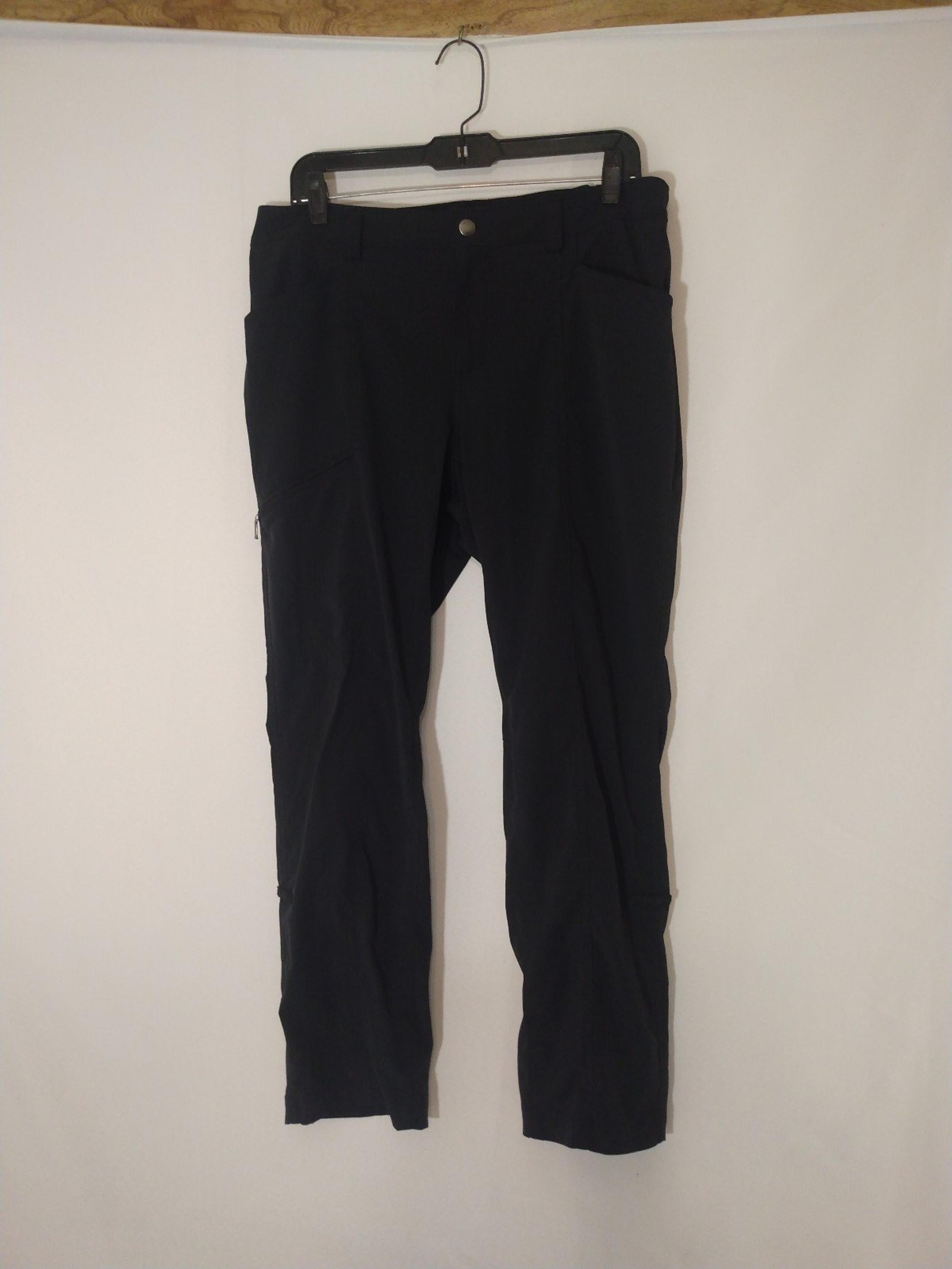 Womens Duluth Trading Black Breezeshooter Hiking Active Cargo Stretch Pant 12x29