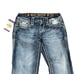Rock Revival Linne Easy Capri 24 Jeans Swarovski Leather Insert Faux Flap Pocket