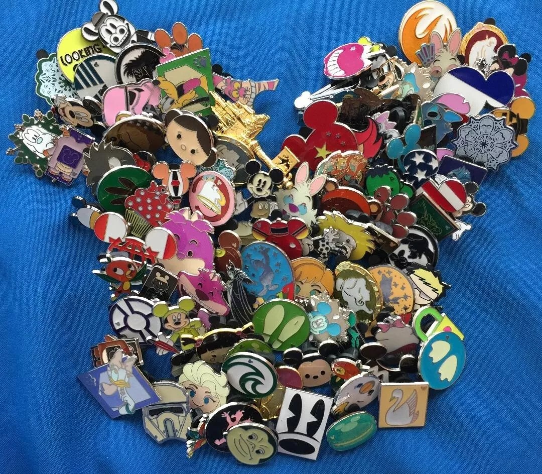 Disney Pin 100 Assorted Trading Pin Lot Brand New Pins No Doubles